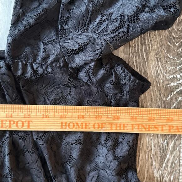 NEW Torrid Black Lace Babydoll Dress Size 3X Knee Length Whimsigoth Puff Sleeve - Picture 12 of 12